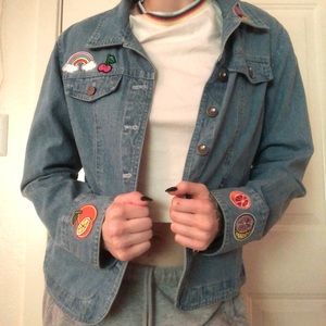 Custom Rainbow Jean Jacket